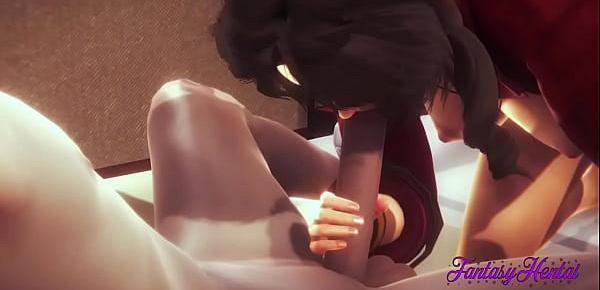 trendsFinal Fantasy VII Hentai 3D - Aerith handjob, blowjob and fucked with creampie - Anime Manga Game Japanese Porn